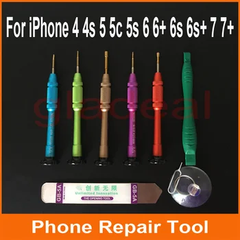 Инструменты для открывания: Отвертка, лом для разборки ЖК-планшета для iPhone 4 4s 5 5s 6 6s + 7 + Ремонт Изображение
