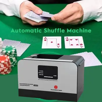 Дилер смарт-карт, вращающийся на 360 ° Универсальный автоматический инструмент для раздачи игральных карт для вечеринки, лицензионный автомат для игры в покер, встроенный аккумулятор Изображение