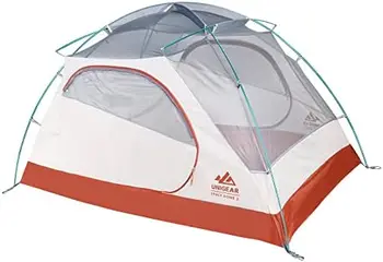 Купольная палатка на 2 человека-Просторная, с 2 дверями/вестибюлями, водонепроницаемые палатки для кемпинга, пеших прогулок, рыбалки, путешествий - вентилируемые Изображение