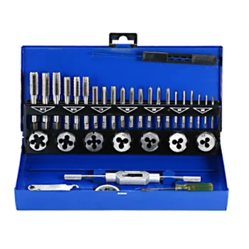 Набор метрических гаечных ключей HSS M3-M12, Ручной инструмент для нарезания резьбы, Набор бит для изготовления резьбы Изображение