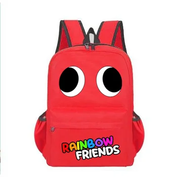 Школьный рюкзак Rainbow Friends, студенческий рюкзак Rainbow Friends, Цветной школьный рюкзак, детские игрушки, подарки Изображение