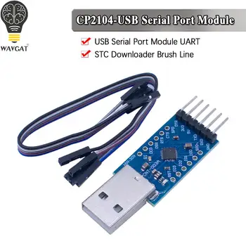 CP2104 USB 2.0 для TTL UART 6PIN модуль последовательного преобразователя STC PRGMR Заменяет CP2102 на кабели Dupont Изображение