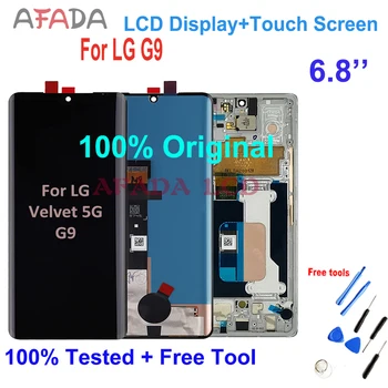 Оригинальный Amoled ЖК-дисплей для LG Velvet 5G G9 G900 LM Замена Дисплея Сенсорный Экран ЖК-дисплей Для LG Velvet 5G G9 G900 LM-G900N с Рамкой Изображение