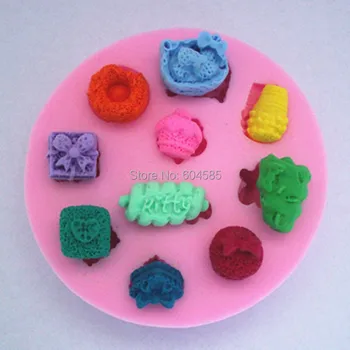 Маленькие подарки для мороженого, пончики, формы для торта, мыла, шоколада, для кухни, выпечки FM243 Изображение