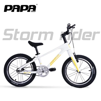 Детский Велосипед PapaBike Storm Rider из Углеродного Волокна, Детский Велосипед 16-дюймовый Сверхлегкий Tektro Oil Break Highend Гоночная версия Изображение