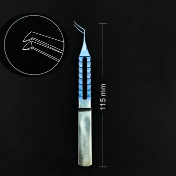 Титановый капсульно-эксизный пинцет в ультрасовременном стиле 115 мм, Офтальмологический микрохирургический инструмент Изображение