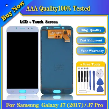 100% Протестированный Оригинальный ЖК-экран для Samsung Galaxy J7 (2017)/J7 Pro, J730F/DS, J730FM/DS с дигитайзером в полной сборке Изображение