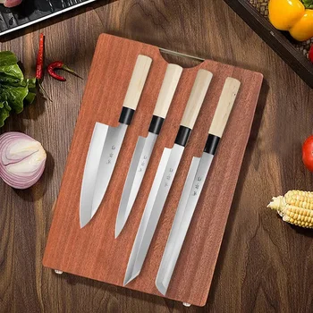 Японский нож для сашими Профессиональный Набор Ножей для приготовления сашими из лосося и суши, кухонные ножи для сашими из рыбного филе Изображение