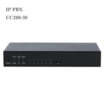 VOIP-АТС UC200-30, рассчитанная на 120 пользователей IPPBX с портом FXS FXO Изображение