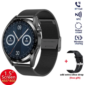 2023 Новые мужские спортивные фитнес-часы с полным сенсорным экраном Bluetooth для Realme GT Neo 2T HUAWEI P60 LG VELVET Android ios Smartwatch Изображение