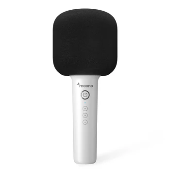 Караоке-микрофон Maono DJ K Song, портативный ручной микрофон, беспроводное подключение Bluetooth Для всех смартфонов, Поющая вечеринка MKP100 Изображение