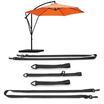 Защита от ветра Для больших консольных зонтиков, Ветрозащитный Фиксированный ремешок для садового зонтика, Ветрозащитный замок для консольных зонтиков Изображение
