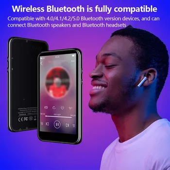 4-дюймовый Bluetooth-совместимый 5 0 MP5 плеер, Многофункциональный словарь, Перезаряжаемые музыкальные плееры, Рекордер, Подарок на День рождения, 8G Изображение