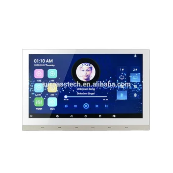 Превосходите 10-дюймовый WiFi Blue-tooth С сенсорным экраном Tablet pad Smart Home Коммерческая Аудиосистема В Настенном Усилителе Изображение