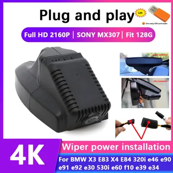 Full HD 4K Подключи и играй Автомобильный Видеорегистратор Dash Cam Камера Для BMW X3 E83 X4 E84 320i e46 e90 e91 e92 e30 530i e60 f10 e39 e34 Изображение