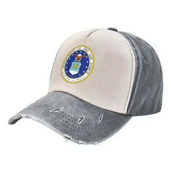 Департамент Военно-воздушных сил Эмблема Высококачественная ковбойская шляпа черная Мужская шляпа женская Изображение