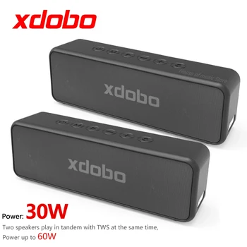 XDOBO X5 Портативный Беспроводной Bluetooth Динамик 3D Стерео Аудио IPX6 Водонепроницаемый 30 Вт Сабвуфер Высокой Мощности 15 Часов Сверхдлинного ожидания Изображение