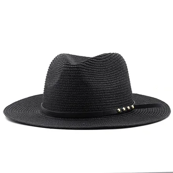 летние шляпы для женщин, пляжная мужская кепка для гольфа, роскошная шляпа дальнобойщика, панама, дизайнерская модная элегантная соломенная шляпа, Бесплатная доставка, новинка Изображение