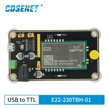 Наборы тестовых плат SX1262 LoRa Модуль Беспроводного Последовательного Порта E22-230TBH-01 USB Плата разработки RF Модуль для E22-230T30S CE CDSENET Изображение