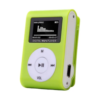 Мини MP3-плеер с ЖК-экраном, портативные музыкальные носители с поддержкой SD TF-карты, 3,5-мм интерфейсный дисплей для устройства для путешествий Изображение