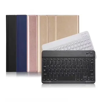Чехол-клавиатура для Samsung Galaxy Tab A7 10,4 Дюймов T500 2022 Мышь Беспроводная Bluetooth Красочный Кожаный Чехол-подставка для T505 Изображение