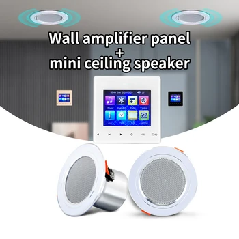 Портативная панель усилителя звука Bluetooth с мини-потолочным динамиком Проста в установке Подходит для бытовой электроники дома Изображение