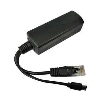Разветвитель POE Micro-USB 48V-5V2A/3A Источник питания Mini USB Национального стандарта с зарядкой для смартфона Изображение