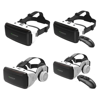 VR, Очки виртуальной реальности, 3D-коробка, стерео VR Для Google Cardboard, гарнитура, шлем Для IOS Android Изображение