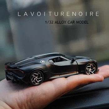 1:32 Bugatti Lavoi ture noire Сплав Модели автомобиля, изготовленные под давлением, Игрушечные транспортные средства, Игрушечный Автомобиль, Миниатюрная Масштабная модель Автомобиля, Игрушки Для Детей, подарки для детей Изображение
