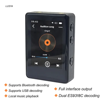 F. AUDIO T3 High Fidelity HIFI DSD PCM Баланс Выходного Плеера USB Декодер Bluetooth Двойной ES9318C Сенсорный экран MP3 Изображение