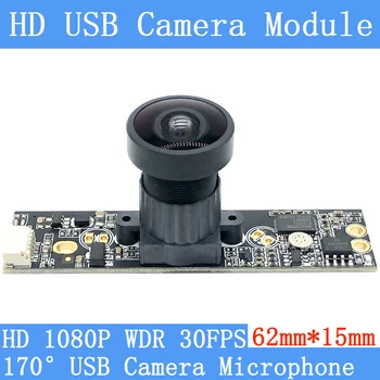 2MP 1080P Промышленный OTG UVC 30 Кадров в секунду USB Модуль Камеры 170 ° Широкоугольный WDR с Компенсацией Подсветки Веб-камера для Android Linux Windows Изображение