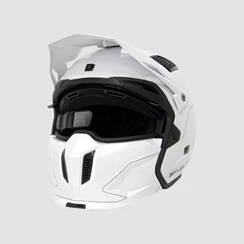 Заводской мотоциклетный шлем 4G с поддержкой высокоскоростной камеры, Стабилизирующий изображение, GPS-локатор, Электронное ограждение, видео в реальном времени Изображение