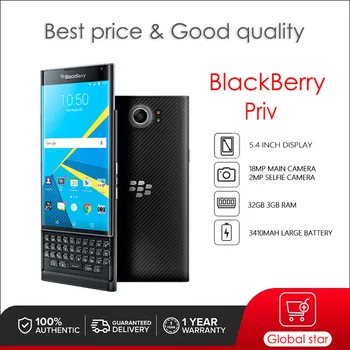 BlackBerry Priv-1 -2 -3 -4 Восстановленный Оригинальный Разблокированный мобильный телефон 5,4 