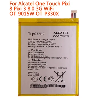 высококачественный 3240 мАч TLp032B2 Аккумулятор Для Alcatel One Touch Pixi 8 Pixi 3 8,0 3G WiFi OT-9015W OT-P330X TLp032B2 TLp032BD Batter Изображение