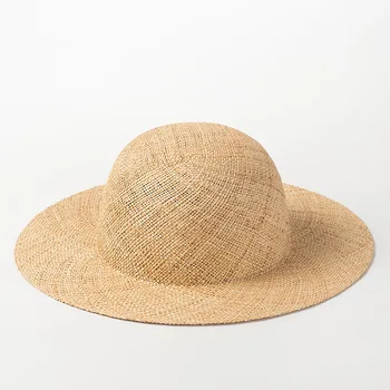 202306-HH7191C FACEBOOK летняя ручная работа Treasure grass, британская классическая однотонная фетровая шляпа, мужская женская панама, джазовая шляпа Изображение