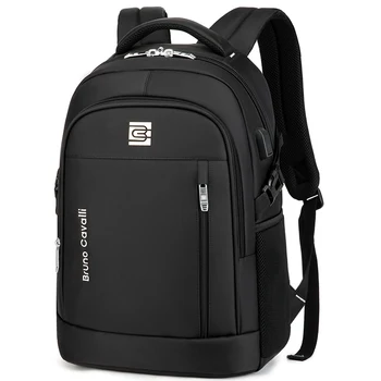 многофункциональные школьные сумки большой емкости для девочек-подростков, дорожные USB-зарядка, водонепроницаемый 15,6-дюймовый 16-дюймовый рюкзак для ноутбука для мужчин Изображение