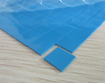 100шт Высокотермальный проводящий силиконовый силикагель для рассеивания тепла, изоляционные таблетки 10*10*0.5 мм индивидуальный силиконовый лист Изображение
