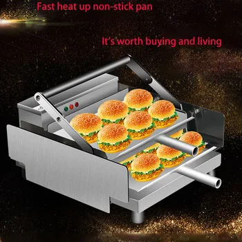 Новая машина для приготовления гамбургеров, машина для разогрева эмбрионов малого хлеба, машина для выпечки пакетов, автоматическое оборудование для приготовления гамбургеров Изображение