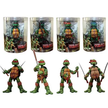 Набор Фигурок NECA Teenage Mutant Ninja Turtles Аниме TMNT, 4 Фигурки, игрушка в 7-дюймовом масштабе Изображение
