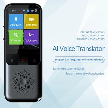 Интеллектуальный голосовой переводчик T11 на 134 языков, Wifi переводчик, одновременный онлайн-перевод Изображение