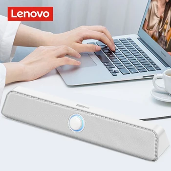 Колонки Lenovo L023 в стиле ретро, звуковая панель телевизора для прослушивания песен и просмотра фильмов в гостиной, домашний сабвуфер с Bluetooth Изображение