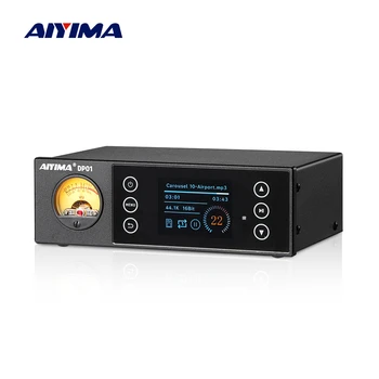 AIYIMA Audio DP01 Цифровой Плеер USB Предусилитель OLED MP3 Музыкальный Плеер Без Потерь Коаксиальный Оптический Предусилитель Декодирования DSP256 Изображение