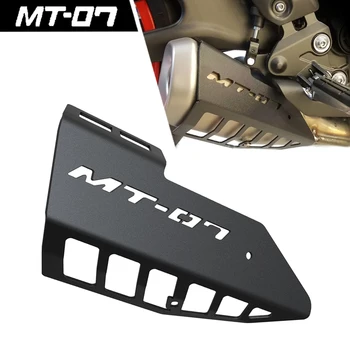 Для Yamaha MT-07 MT07 MT 07 2014-2023 2022 2021 2020 Защитная Крышка Глушителя мотоцикла FZ-07 FZ07/ABS 2015-2017 Изображение