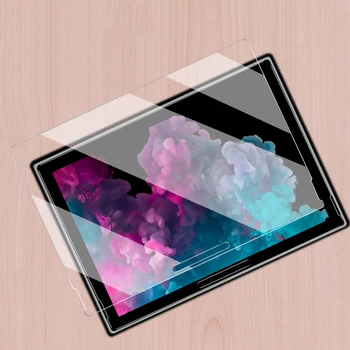 HD Закаленное стекло для Microsoft Surface pro 7 защитная пленка для экрана Surface pro 4 3 5 Go 2 с защитной наклейкой сзади Изображение