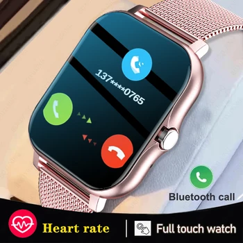 2022 Новые Смарт-часы Женские Bluetooth Call Watch Фитнес-Трекер Водонепроницаемые Спортивные Смарт-часы Модные Женские Мужские Умные Часы Woman Изображение