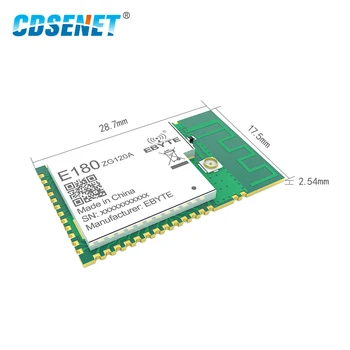 CDSENET 2,4 ГГц Модуль ZigBee 3,0 печатная плата IPEX 32-разрядный ARM Cortex -M4 PA EFR32MG1B чип 20dBm Порт ввода-вывода E180-ZG120A Изображение