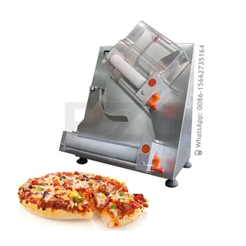 6-15 Дюймовая Тестопрессовальная машина Автоматическая Коммерческая Электрическая Пекарня для теста для пиццы Машина для прессования теста Макаронная машина Изображение