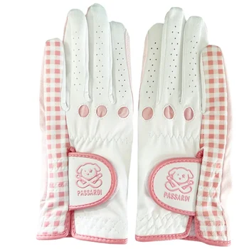 Перчатки для гольфа, женские износостойкие, дышащие, нескользящие модные перчатки для рук Изображение
