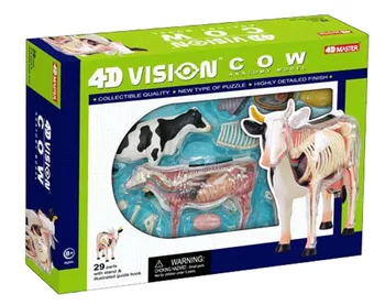 4D МАСТЕР развивающие игрушки модели животных в сборе анатомическая модель коровы Бесплатная доставка Изображение