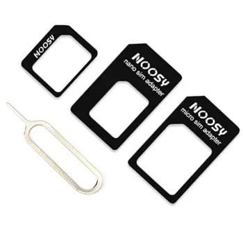 Оптовая продажа 3 в 1 для Nano Sim-карты в Micro Sim-карту и стандартный адаптер sim-карты, конвертер аксессуаров для мобильных телефонов Изображение